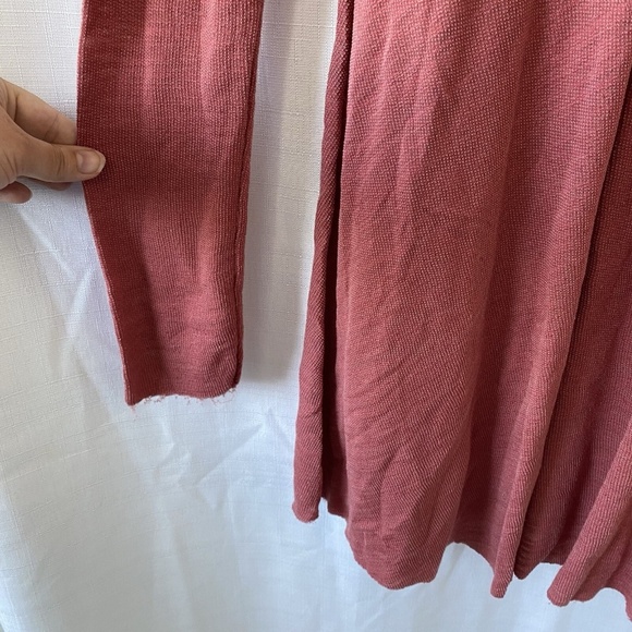 Free People Beach Beatnik Tunic Top Rose Coral Size Small Raw Hem - Picture 4 of 10